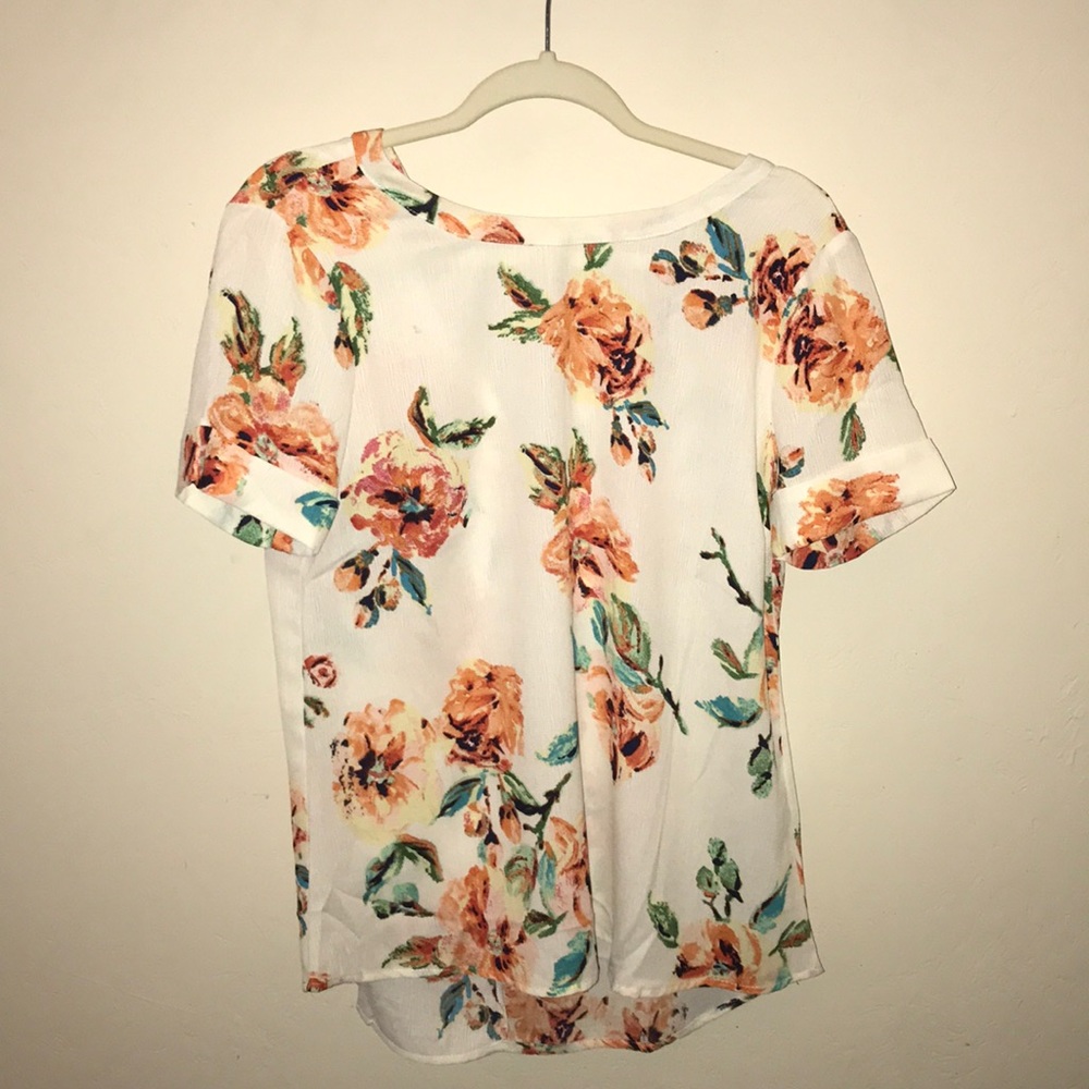 Floral High Low Top